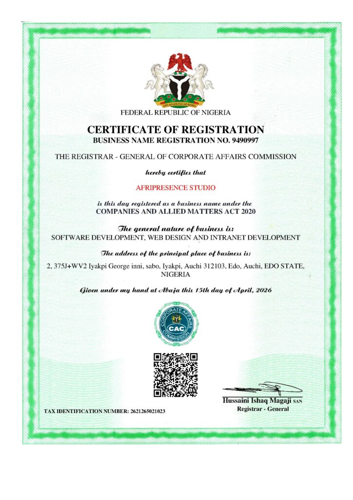 CAC CERTIFICATE